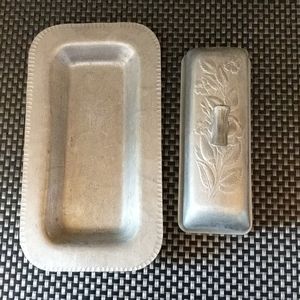 Antique Everlast Forged Aluminum butter dish